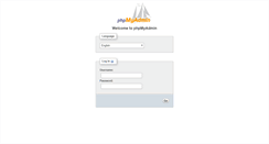 Desktop Screenshot of mysqladmin.netadmin.cz